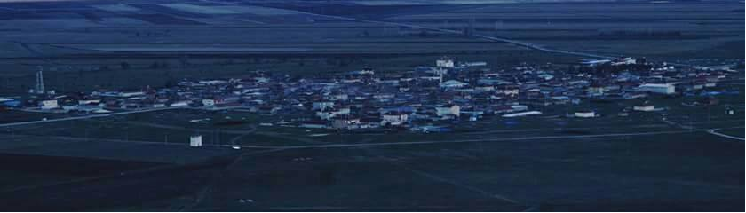 Mesudiye köyü gece panoraması — köy ışıkları